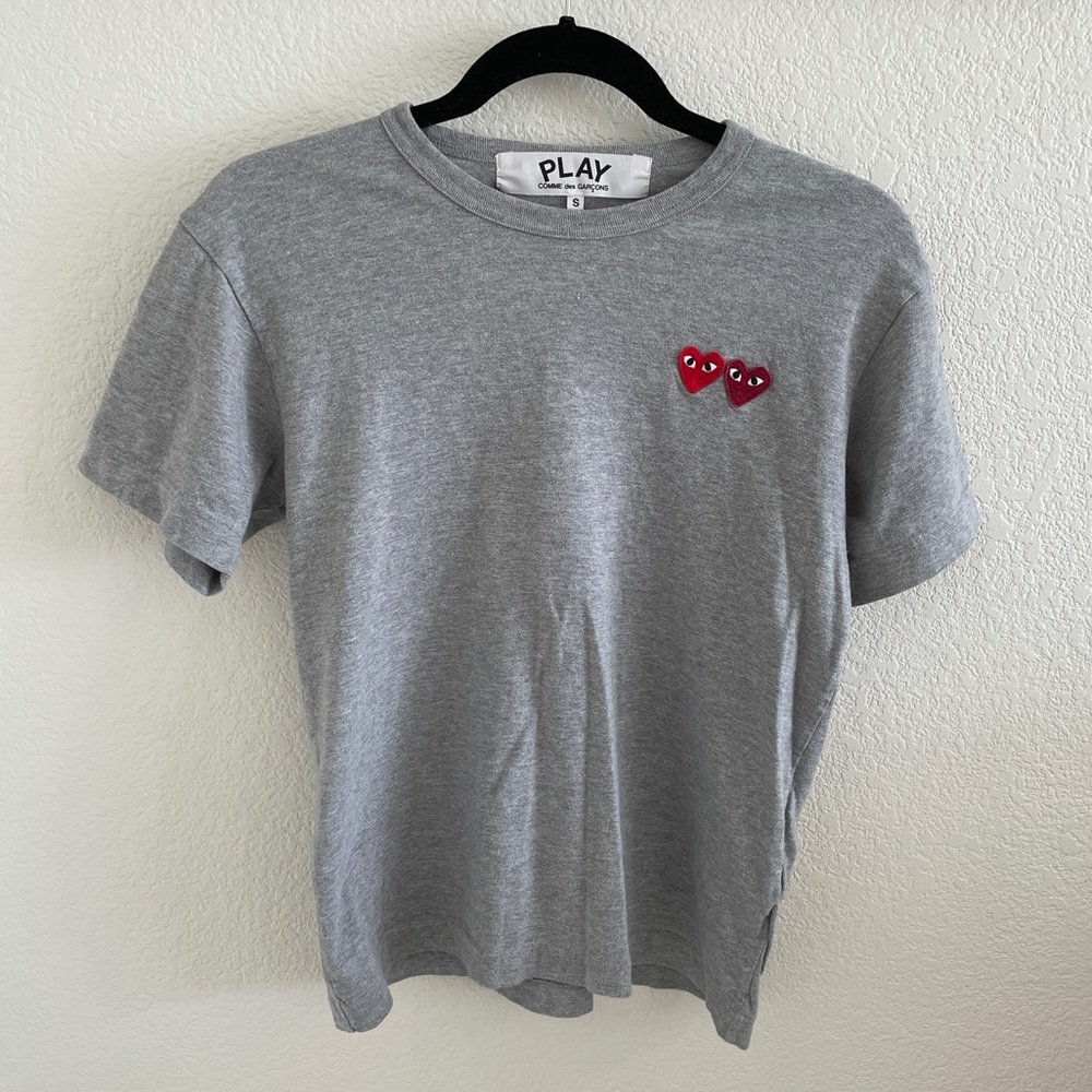 Commes Des Garçons Play Heart Grey Shirt